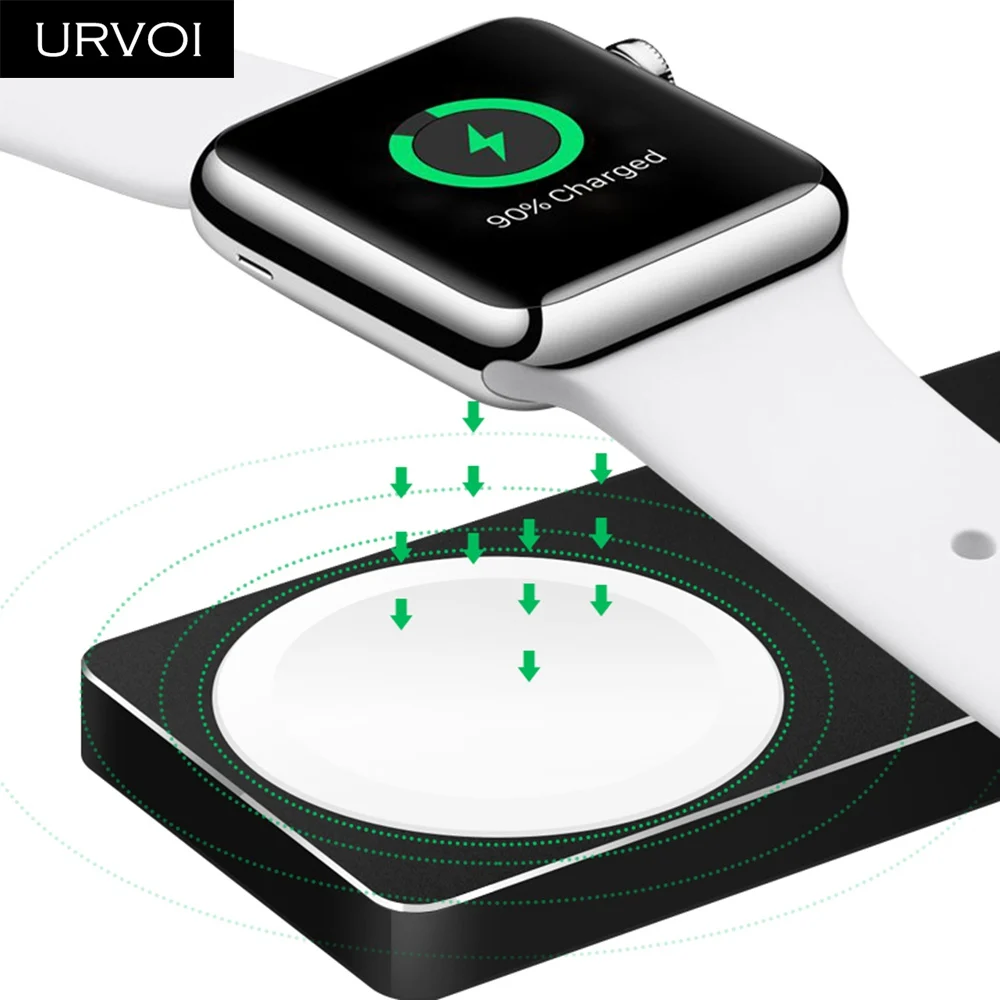 URVOI зарядное устройство для подставка Apple Watch series 4 3 2 1 Портативная зарядка