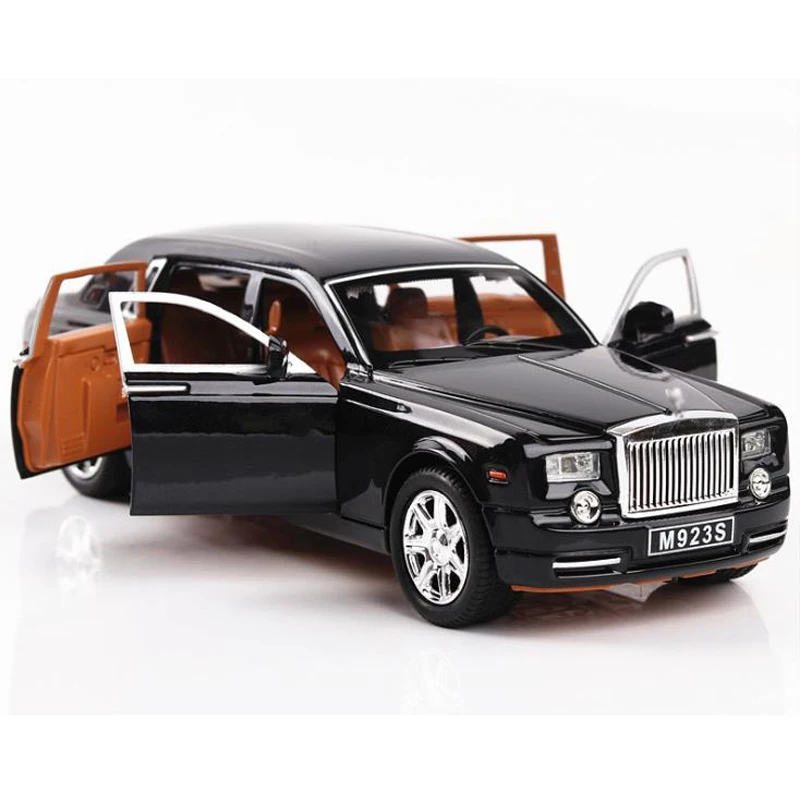 Модель автомобиля 1:24 в рулонах Roy Phantom модель подсветильник Ки из сплава под