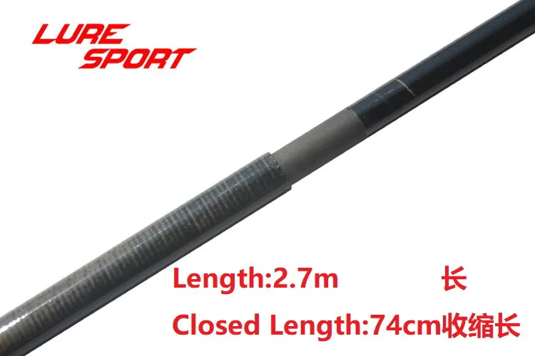 LureSport 2 комплекта 2,7 м дорожная Удочка IM12 карбоновая заготовка 4 секции м силовая Удочка строительный компонент ремонтная Удочка DIY