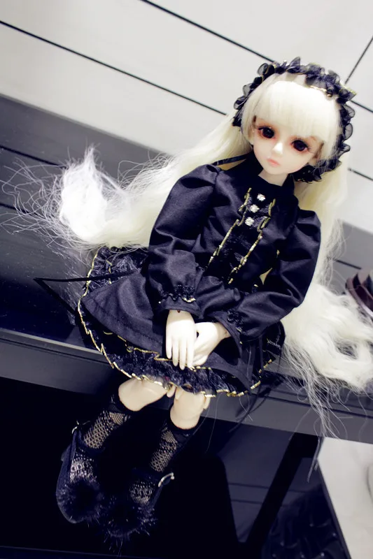 

Одежда для куклы Bjd sd 1/3 1/4 1/6 модная черная кружевная юбка принцессы подходит для девочек аксессуары для кукол SD BJD