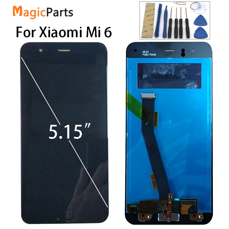 100% протестированный ОК для Xiaomi Mi6 Mi 6 ЖК дисплей + сенсорный экран дигитайзер