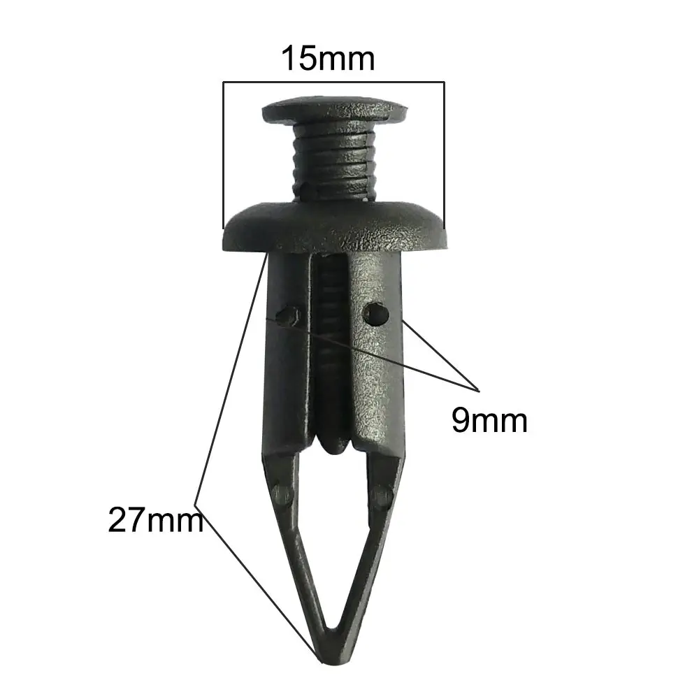 CNIKESIN 50 PCS B139 нейлон Фиксатор автомобильный 9 мм Заклепка внешнее покрытие щит