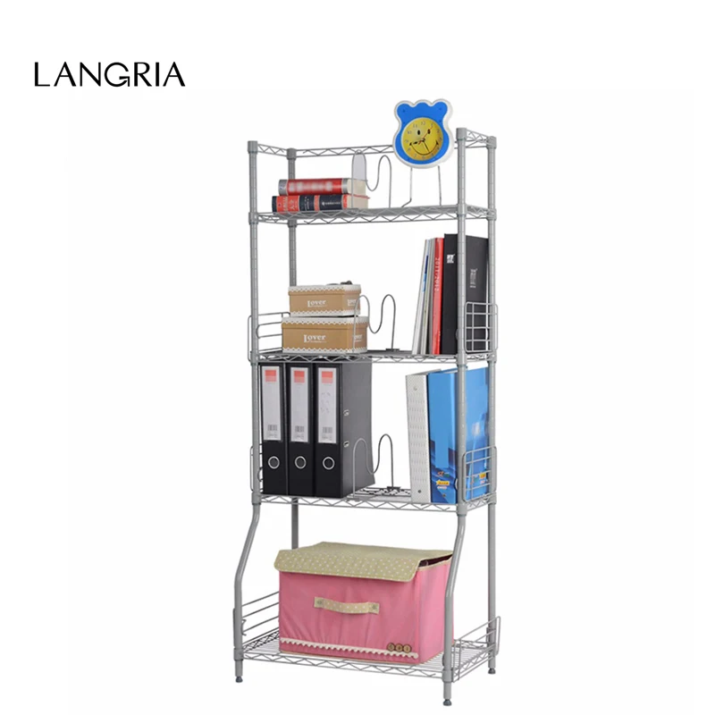 LANGRIA 4 уровня Провода полке шкафа организации хранения Стеллажи Блок книга
