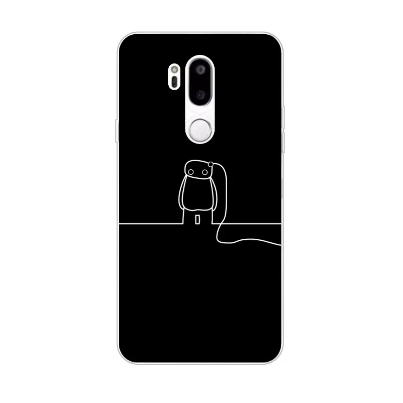LG G7 чехол Silicon радость Корона мультфильм живопись ТПУ Мягкая задняя крышка для