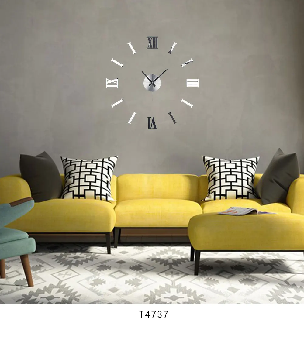 Modern Style DIY Acrylic Wall Clocks 3D Stickers 2019 New Arrivals Quartz Clock Needles Home Decor Relogio De Parede | Дом и сад