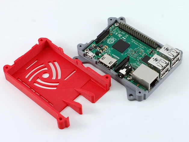 Raspberry Pi 3 2 и чехол модели B + с креплениями VESA детали принтом PLA (без платы)|pi 2|pi 3case case