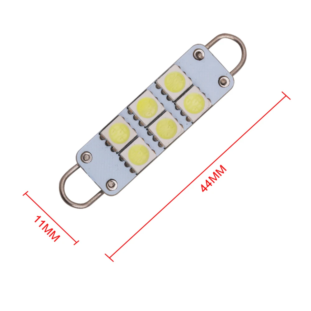 Автомобисветодиодный светодиодная жесткая петля 5050 6SMD 44 мм светодиодные лампы