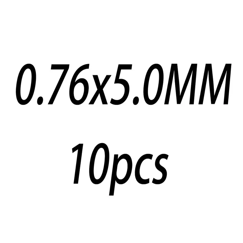 0.76x5.0MM 10PCS 10 шт. 0,5/0,64/0,76/0,81 мм 14 K, покрыто золотом, открытые кольца прыжок из 14-каратного золота с Разделение кольцо для изготовления ювелирных изделий, брелки для ключей& браслет ювелирных изделий - Цвет: 0.76x5.0MM 10PCS