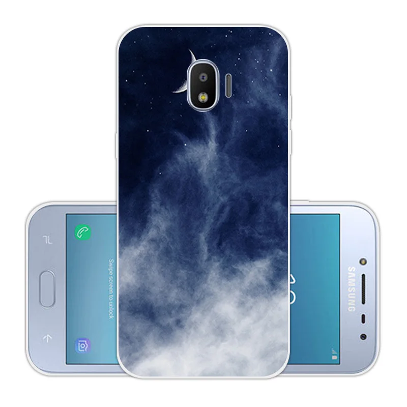 Мягкие силиконовые чехлы для Samsung Galaxy J2 Pro 2018 5 0 дюйма зеленые задняя крышка