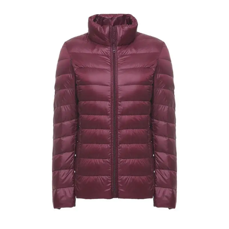 wine Бренд NewBang, 5xl, 6xl, 7XL, пуховик на утином пуху, для женщин, ультра легкий пуховик, пуховая куртка, плюс, Женское пальто, ветровка, пальто - Цвет: wine