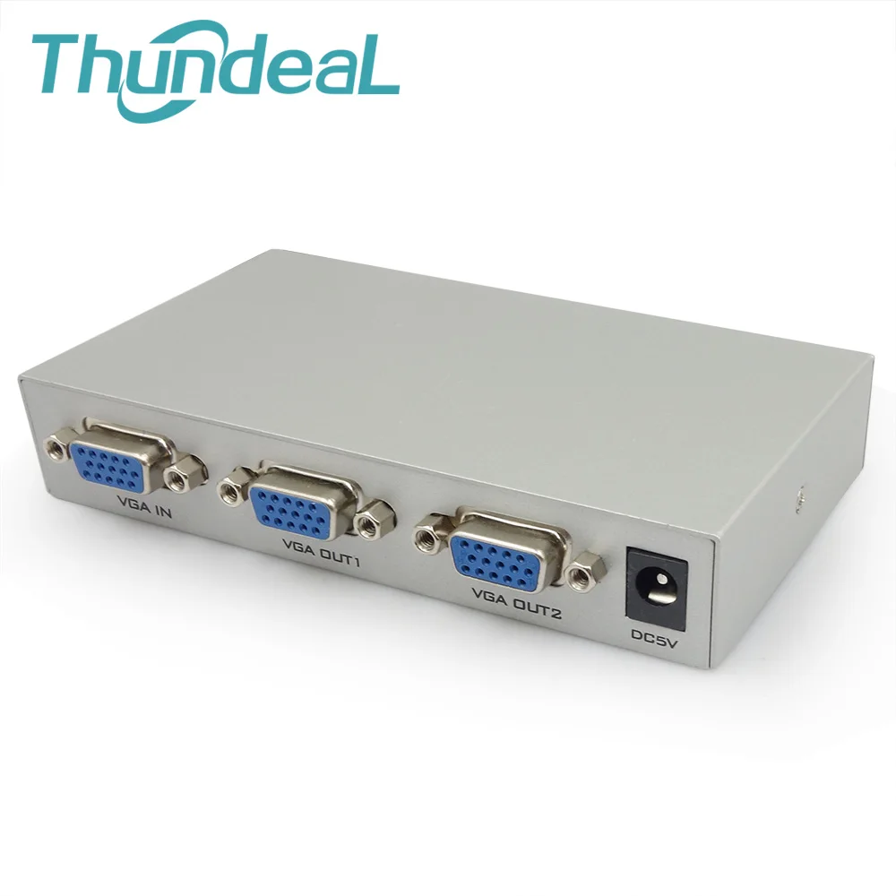 Thundeal VGA Splitter Box монитор 150 мГц 1 в 2/4/8 из Усилитель Extender конвертер XGA svga UXGA Smart решение
