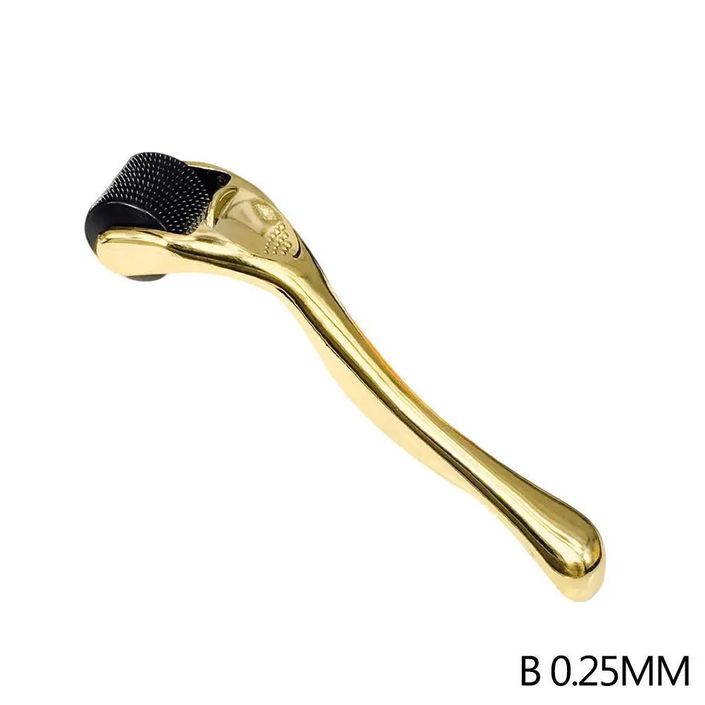 Gold 0.25mm Dr ручка Дерма ролик микро иглы машина для ухода за кожей и лечения тела Титан мезороллер микроиглы Красота Инструменты - Цвет: Gold 0.25mm