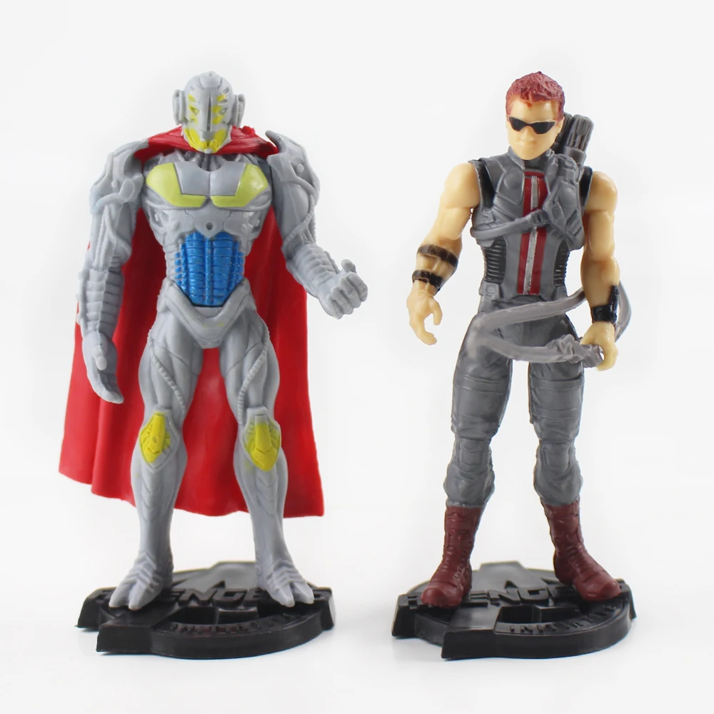 8 шт./лот см Фигурки Мстителей игрушки Тор Железный человек Халк Капитан Америка