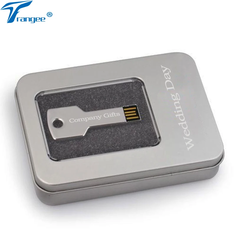 USB флеш накопитель 4 ГБ 8 16 металлический с индивидуальным логотипом Флешка 32 Гб usb