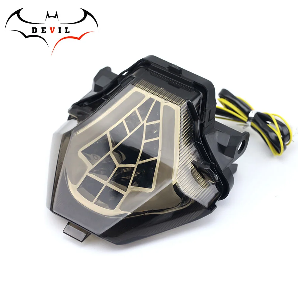 smoke Задний фонарь для YAMAHA MT 07 MT07 FZ 07 MT 25 MT 03 YZF R3 R25 аксессуары для мотоциклов светодиодный сигнал поворота мотоциклов - Цвет: smoke