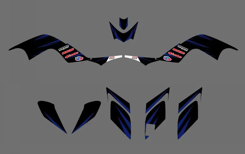 0328 новые стильные наклейки для команды графические наборы Yamaha RAPTOR 700 ATV 2006 2007 2008 2009