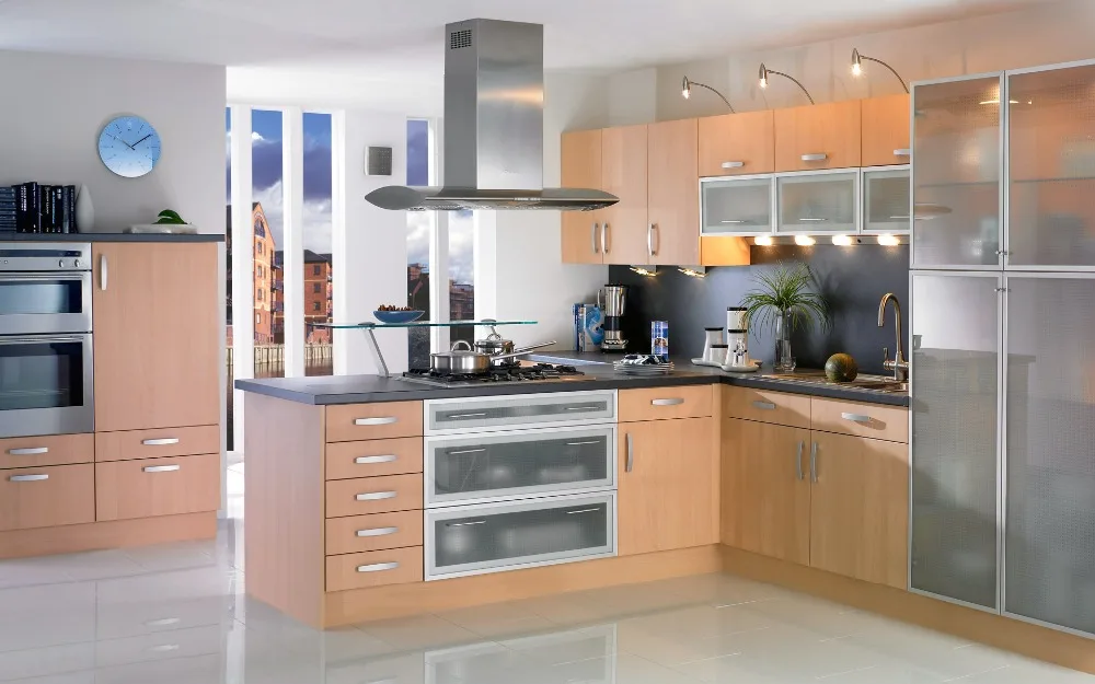 Настенный кухонный шкаф с полкой деревянный сделано в Китае | Обустройство дома
