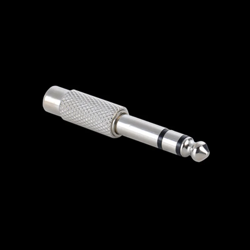 5 шт./лот никелированный 6 35 мм штекер RCA Женский AV 1/4 &quotстерео разъем аудио
