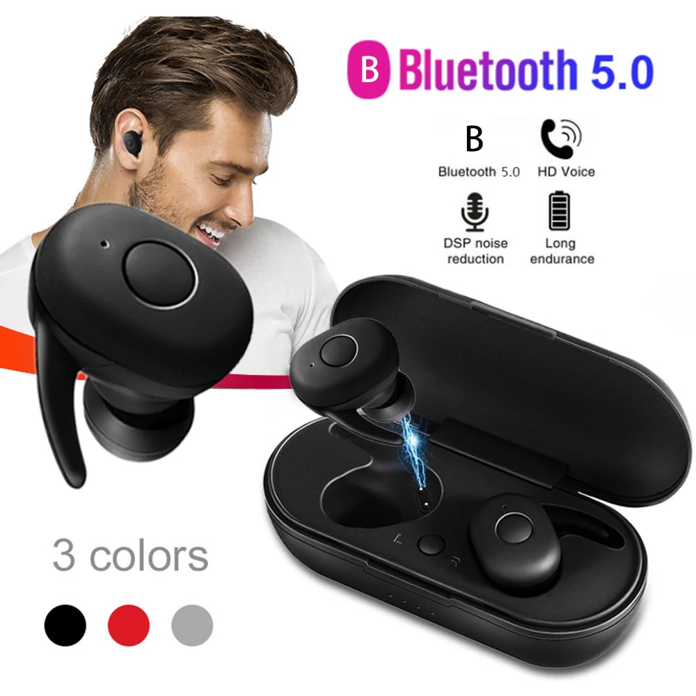 TWS стереонаушники Bluetooth 5 0 мини Беспроводные наушники с автоматическим