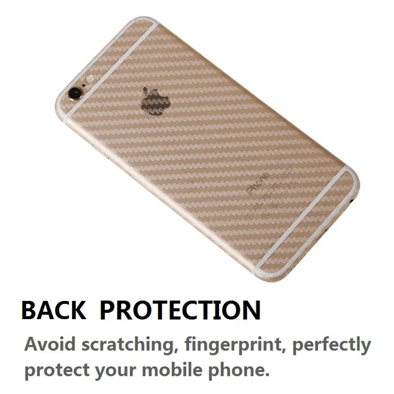 Пленка для мобильного телефона из углеродного волокна, наклейка для Apple iPhone XS Max 7 Plus 8 6 6S 5 5S X XR, аксессуары EEMIA