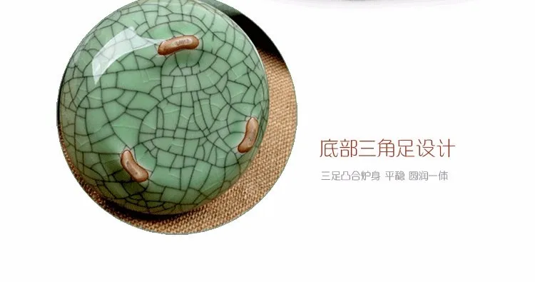 Longquan Celadon латунь керамика фарфор ладан плита держатель Будды курильница ладан палочки с ладаном катушки конусов печи