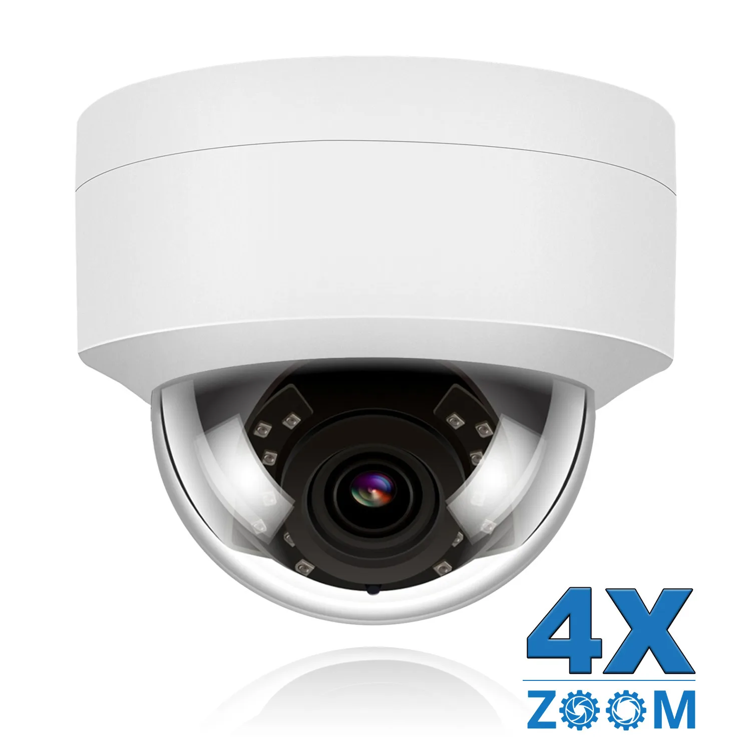 UniLook 5MP купольная POE 4X Zoom IP камера для наружного наблюдения CCTV Встроенный микрофон