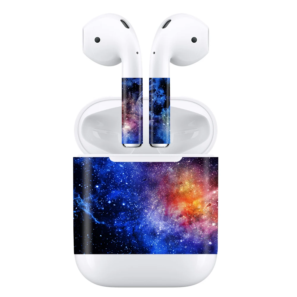 GOOYIYO-наклейка на наушники для Apple AirPods 2 с беспроводной зарядной коробкой для кожи DIY персональная виниловая наклейка на наушники-вкладыши