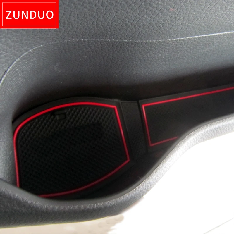 ZUNDUO Car Anti-Slip Gate Slot Cup Mat for Nissan Qashqai 2019 Rogue Interior Accessories Rubber Pad Holders Non-Slip Mats |