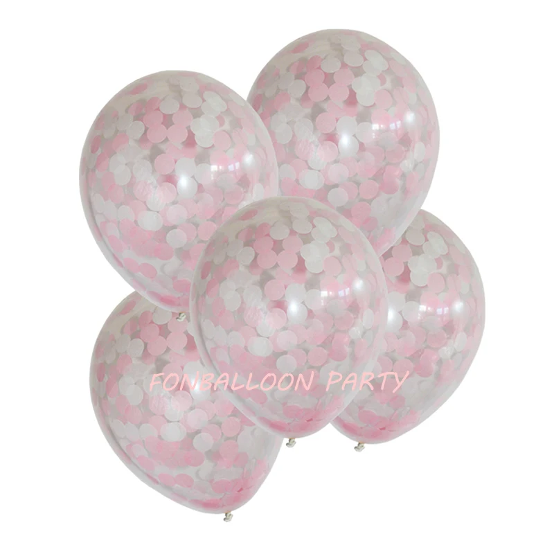 12 &quot10 шт розовый/синий конфетти воздушные шары букет candyfloss Baby Shower День рождения