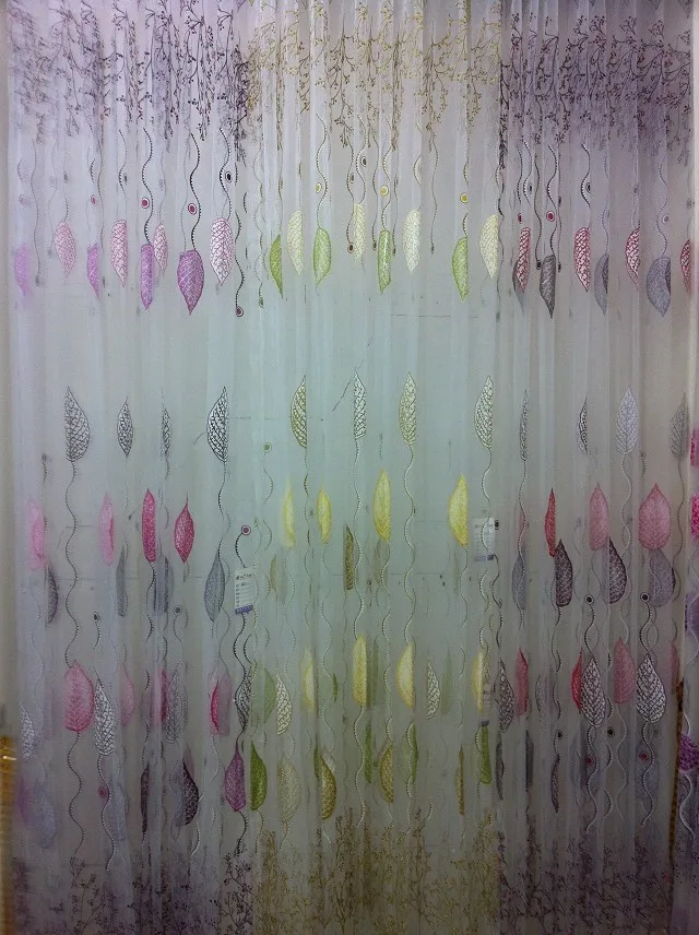 Шторы прозрачные голубые выдвижные с цветочным рисунком 85x131 см|sheer curtains|curtains