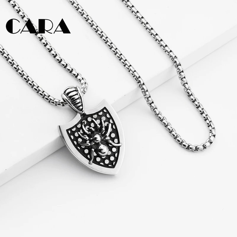 Новое мужское байкерское ожерелье из нержавеющей стали винтажное с подвеской в