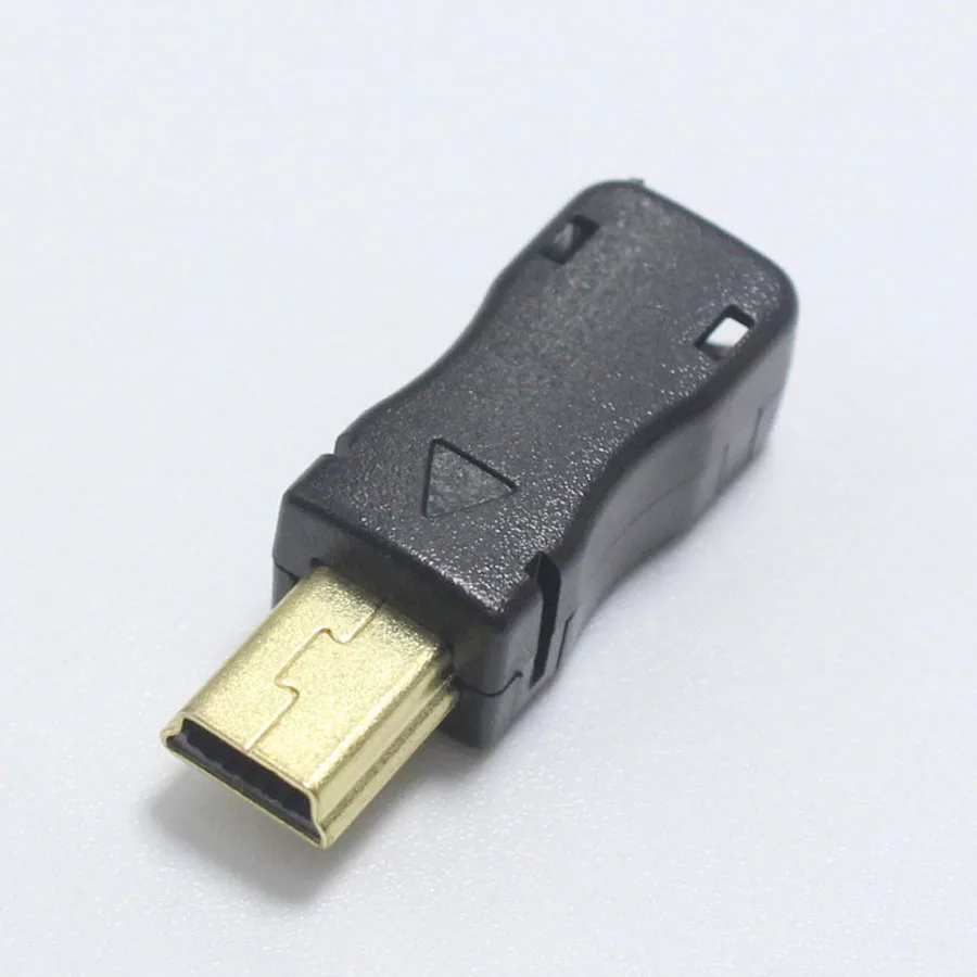 1 шт. DIY Mini Type B USB 5Pin сварочный Тип Штекерный разъем 3 в позолоченный адаптер для