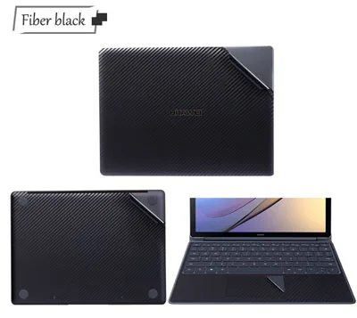 fiber black Наклейка на ноутбук s для huawei Matebook X 13,3/X Pro 13,9/D 15,6 дюймов, полное покрытие, наклейка на ноутбук для huawei Matebook 13 14 - Цвет: fiber black