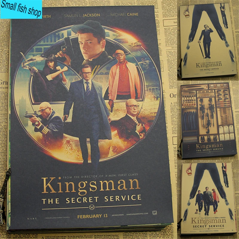 Kingsman Секретная служба Тарон Эгертон украшение для дома Крафт Фильм плакат