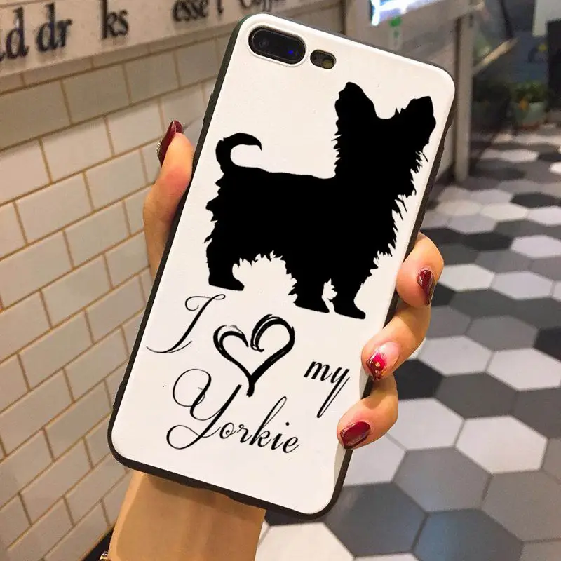 Чехол для телефона MaiYaCa I Love My Dog Yorkie Papillon boxer iphone XS XR XSMAX 6s 6plus 6Splus 7 7plus 8 8plus 5 5S