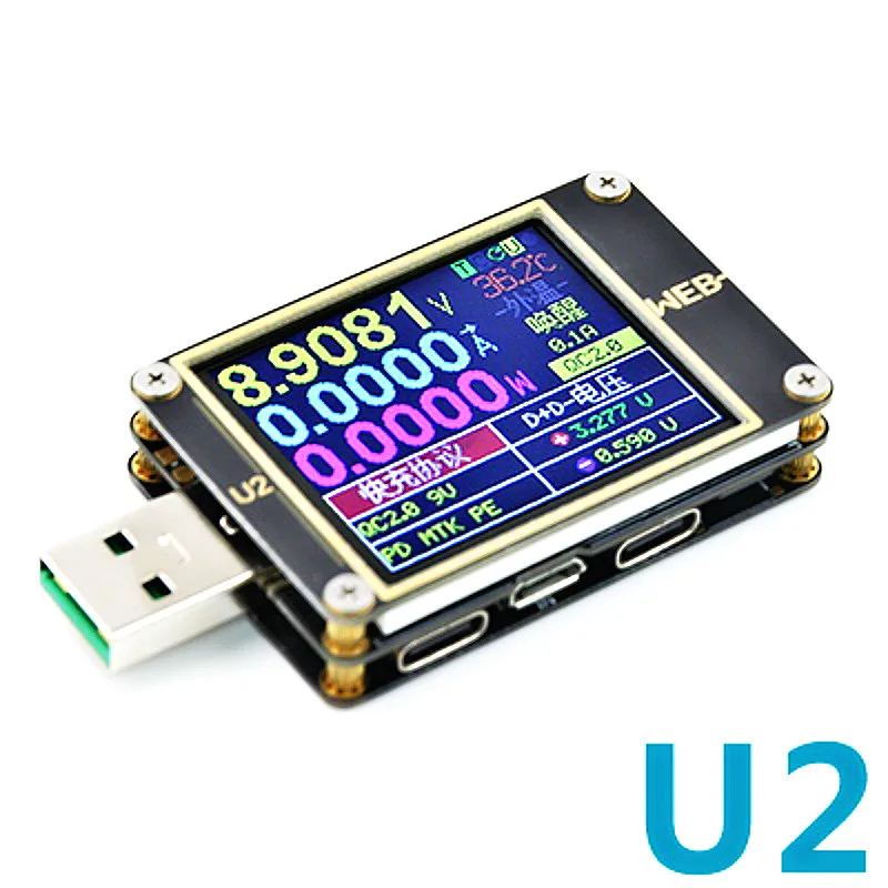 

USB-тестер для вольтметра QC4 + PD3.0 2 PPS