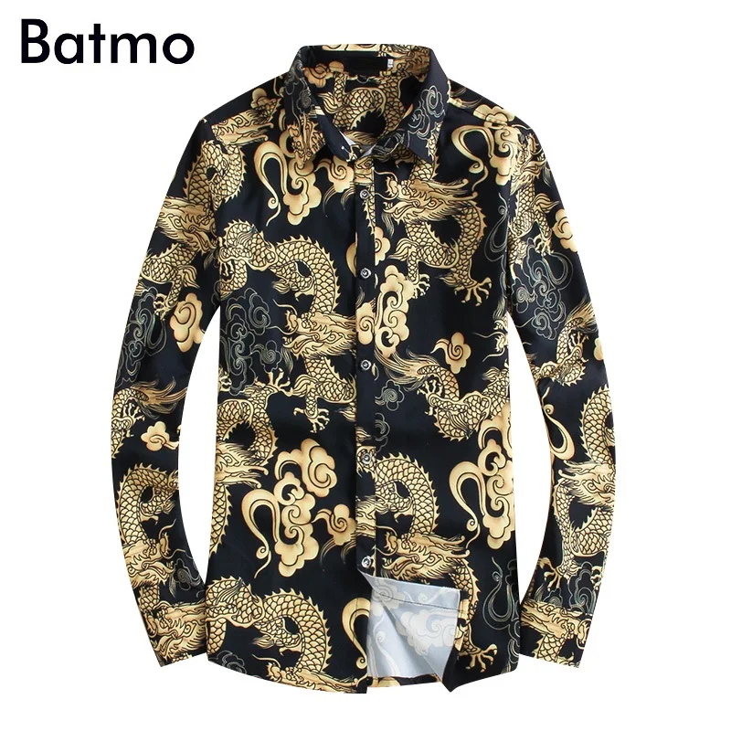 Batmo 2018 Новое поступление весна Высокое качество печати Дракон повседневная