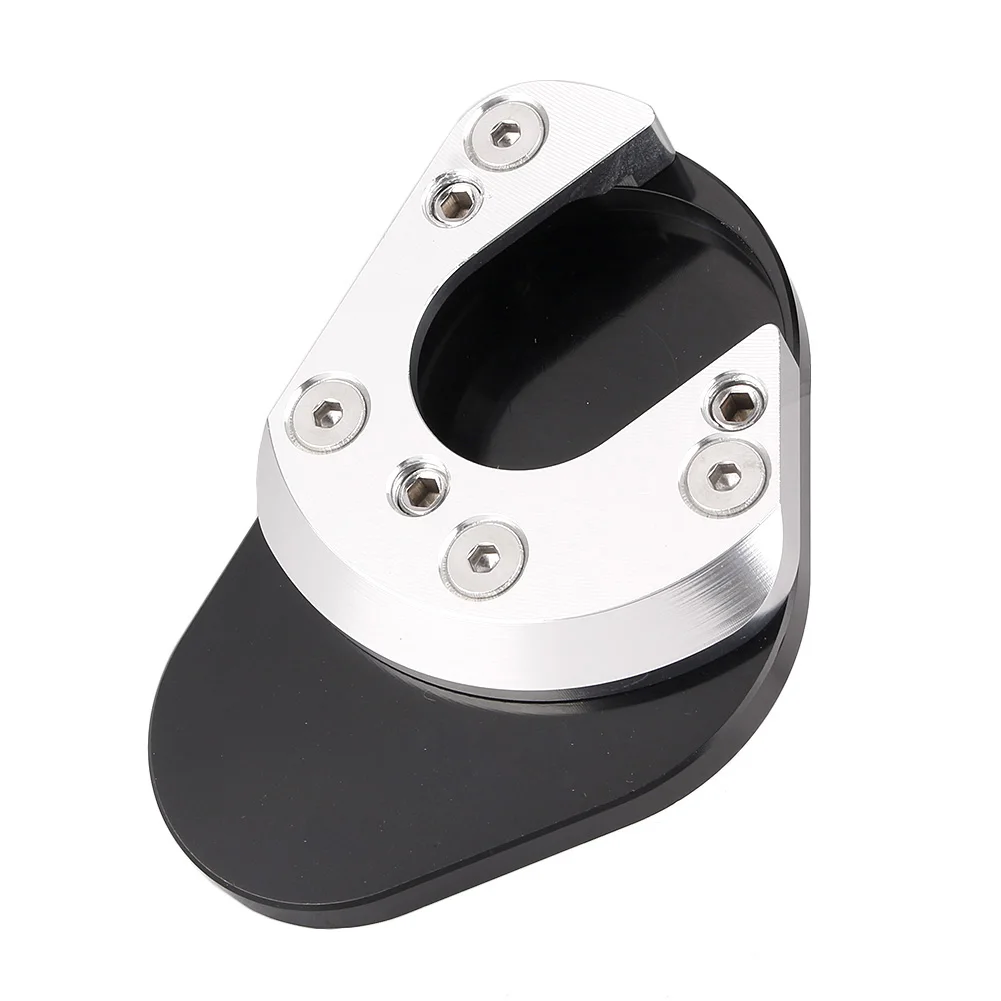 Black Silver Для KTM 1290 990 SM SMT SMR/приключения R S LC8 990MP 950 690 RC125/200/390 и т. д. нога подножка сбоку плиты Стенд подставка Pad увеличитель - Цвет: Black Silver