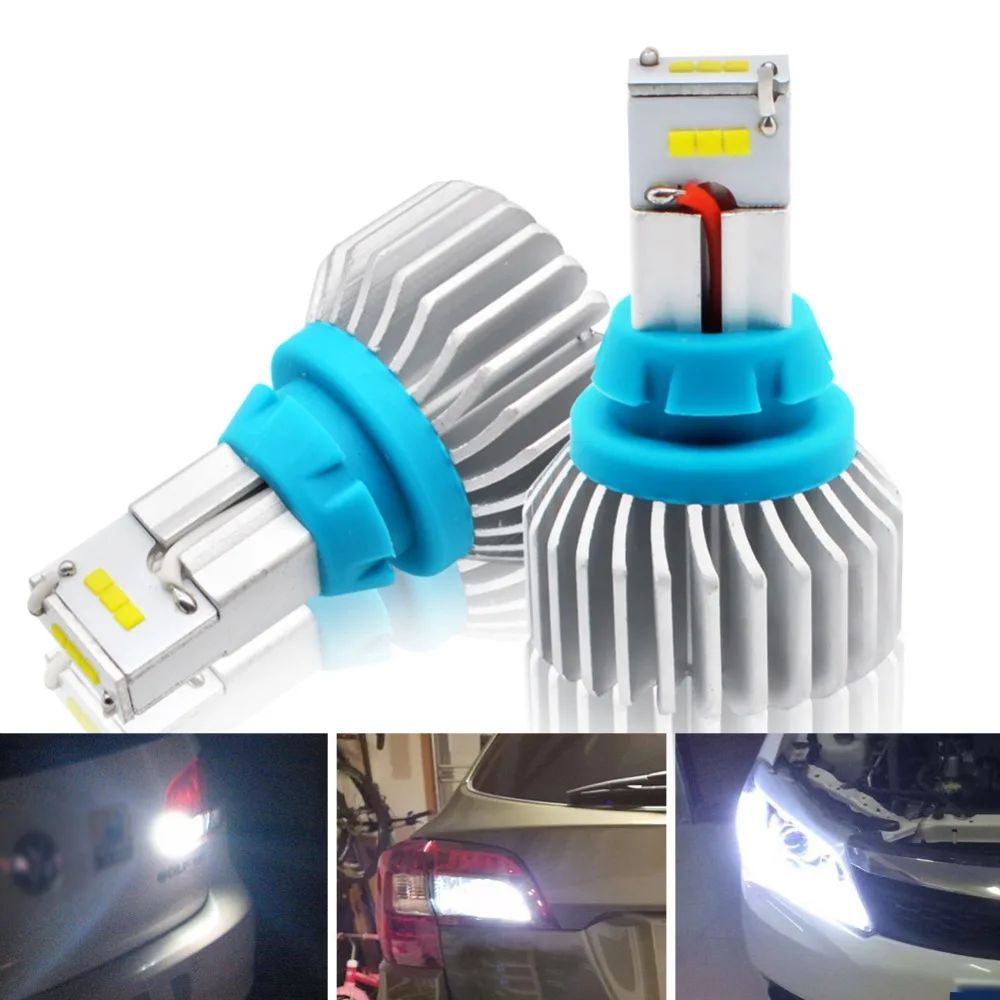Safego T15 T16 T20 90W Фары заднего хода со светодиодными кристаллами для 9-SMD 5400LM Автомобильный светодиодный резервный лампа Canbus Error Free 12V Светодиодный фар лампа 6500K
