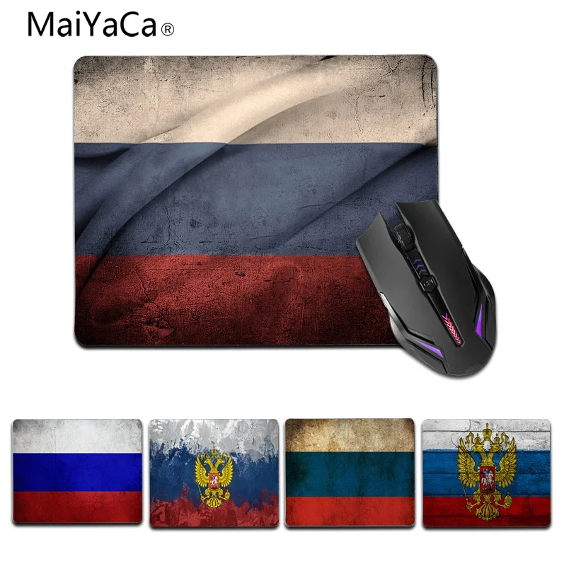 MaiYaCa российский флаг красивый коврик для мышки в стиле аниме Размеры 25X29cm игровые