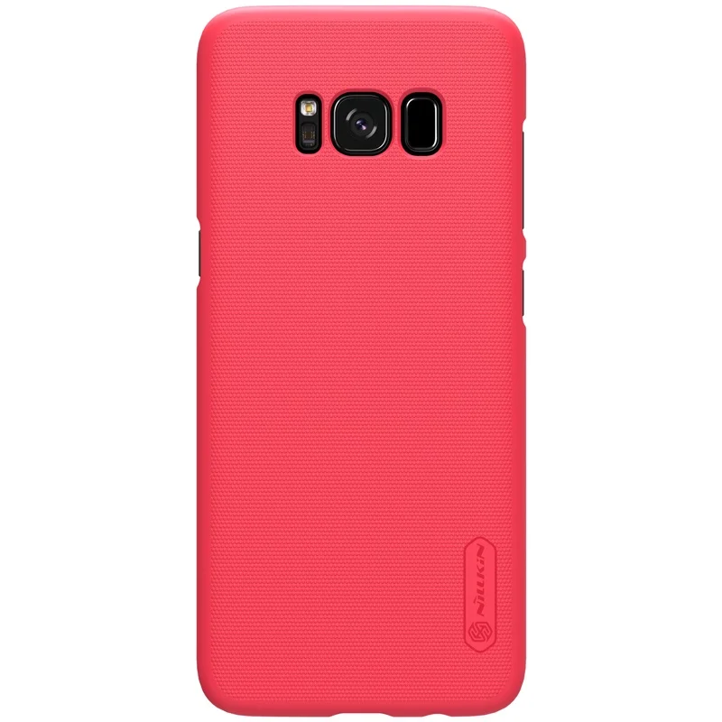 Чехол для samsung Galaxy S8/S8 Plus NILLKIN матовый щит задняя крышка для samsung Galaxy S8 чехол S8Plus S8+ бампер в розницу - Цвет: Красный