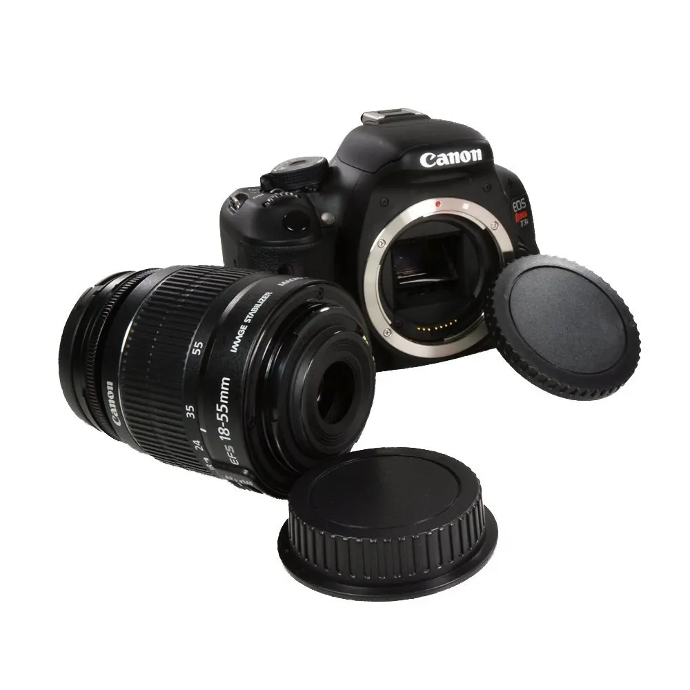 Just Now 2 шт. Крышка корпуса камеры и Задняя крышка объектива Canon для камер EOS Mark III IV 7D