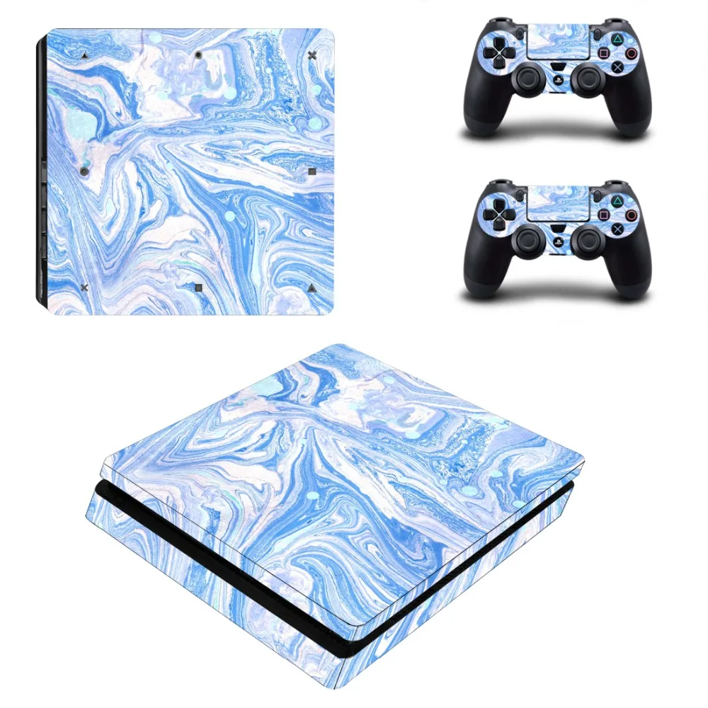 Чистый белый цвет PS4 тонкий стикер кожи для sony playstation 4 консоль и контроллер наклейка PS4 тонкий стикер