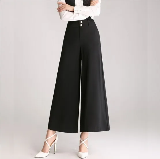 Office Ladies Formal Wide Leg Pants 