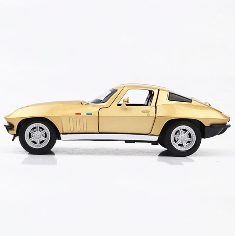 Модель автомобиля Chevrolet Corvette C2 из металлического сплава 15 3 см масштаб 1:32|Наземный
