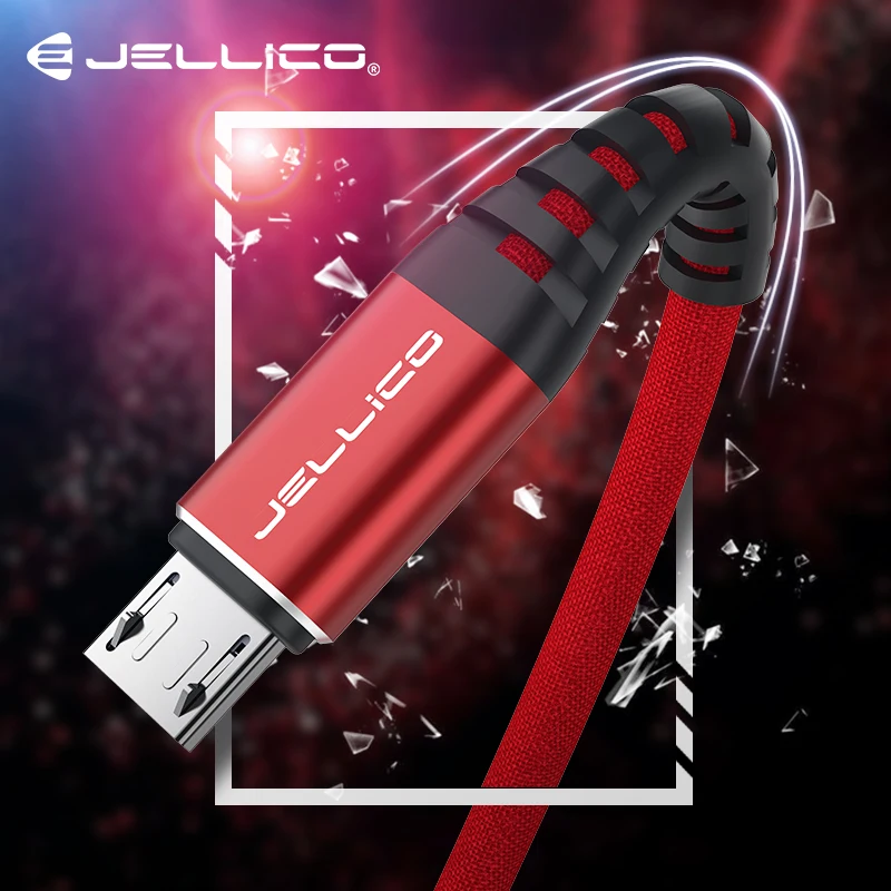 Jellico Micro USB кабель Hi tensed Быстрая зарядка для передачи данных samsung Xiaomi Tablet Android