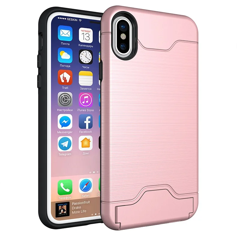Mobile phone case cover with stand bank card holder mobile suitable for iphone |