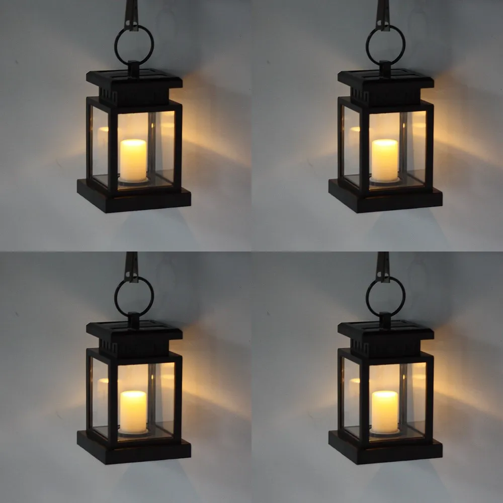 

4PCS Solar Power Garden Decoration Lights for Umbrella Tree Fence Lantern Hanging Lamp Warm White Yard LED Lamp Wholesale