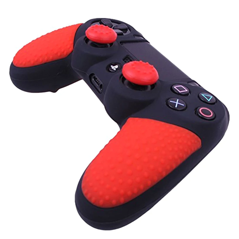 Silicone Covers Gamepad Grip Caps Protective Skin Cover Case For Sony Playstation Dualshock 4 PS4 Controller | Электроника