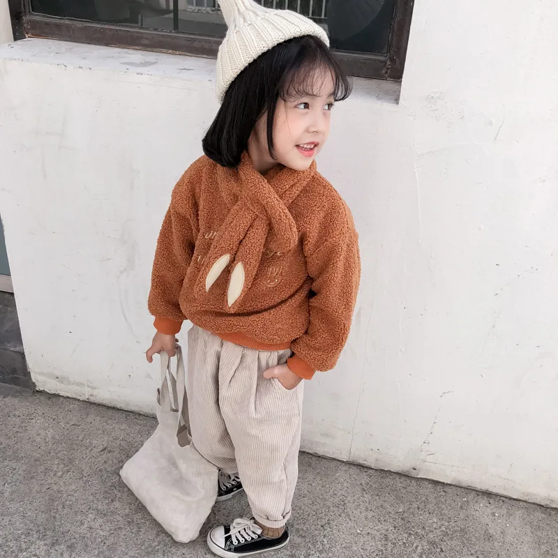 Свитер Infantil детский пуловер Кардиган Menina Одежда для девочек теплый свитер в